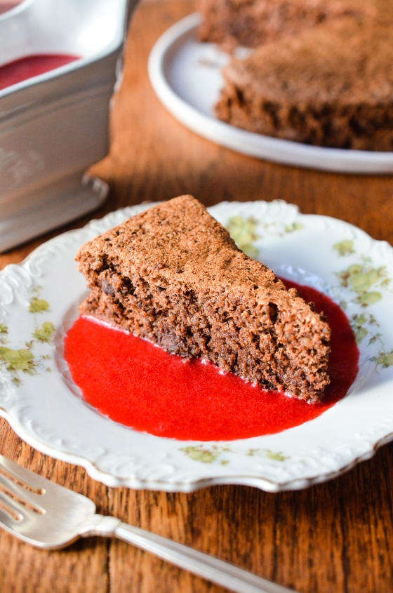 Gluten Free Chocolate Nut Cake on www.virginiawillis.com