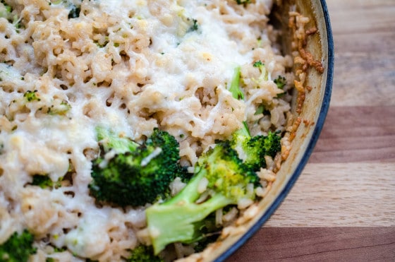 Baked Broccoli Risotto on www.virginiawillis.com