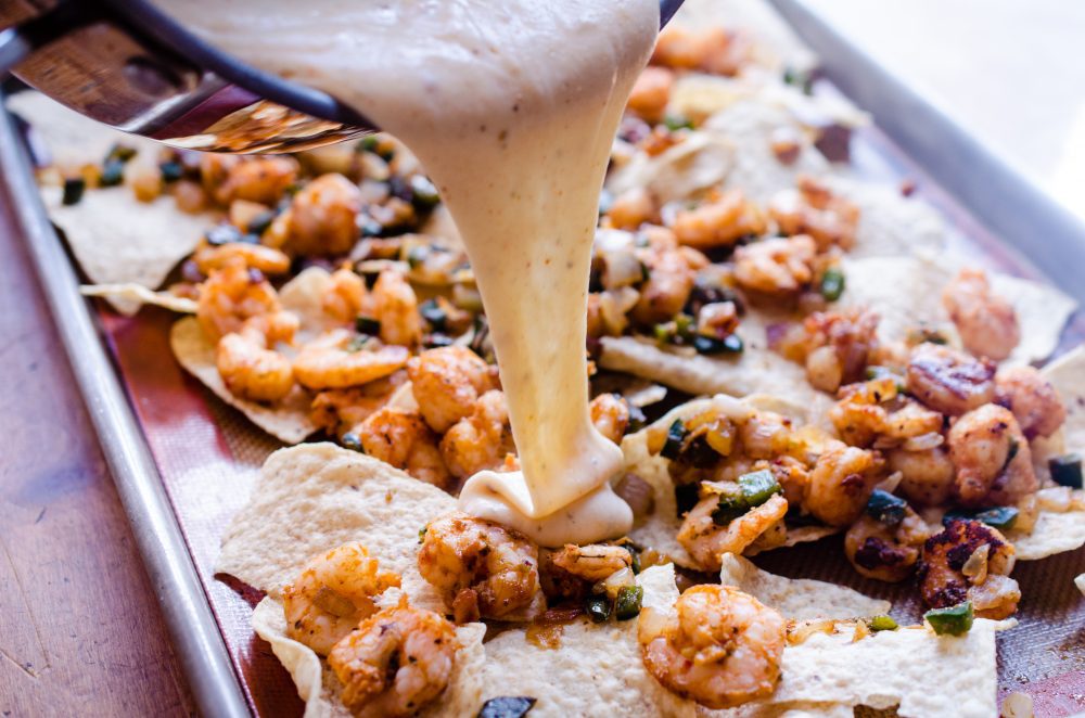 Read more about the article Loaded Creole Shrimp Nachos