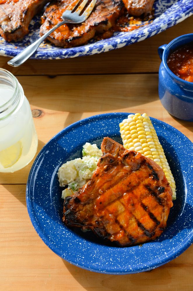 You are currently viewing Sweet Georgia Peaches: Pork Chops with Peach BBQ Sauce