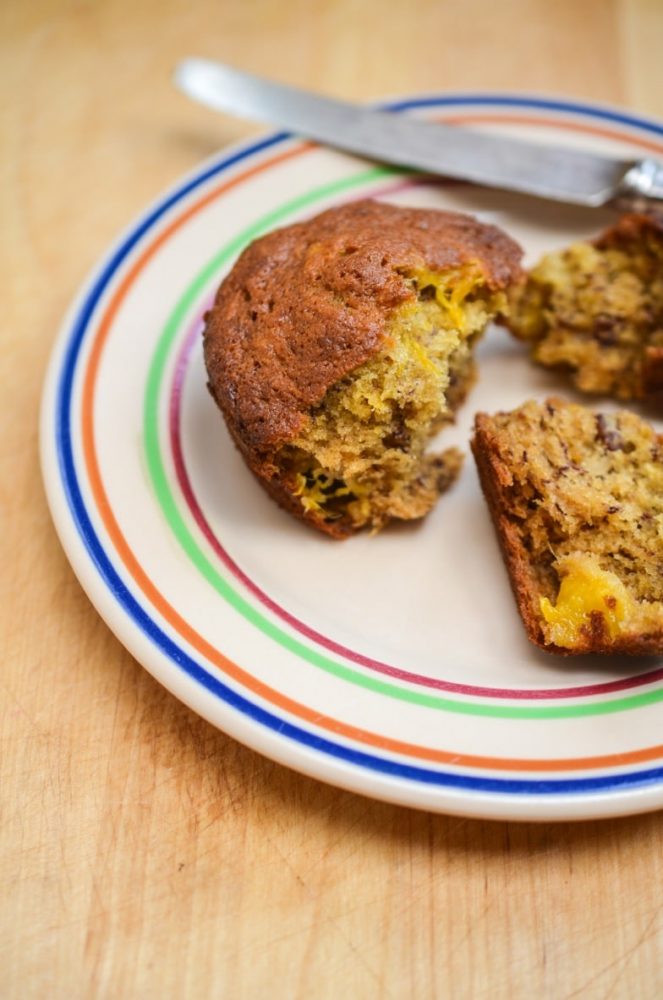 You are currently viewing Turning Old into New: Banana Mango Muffins