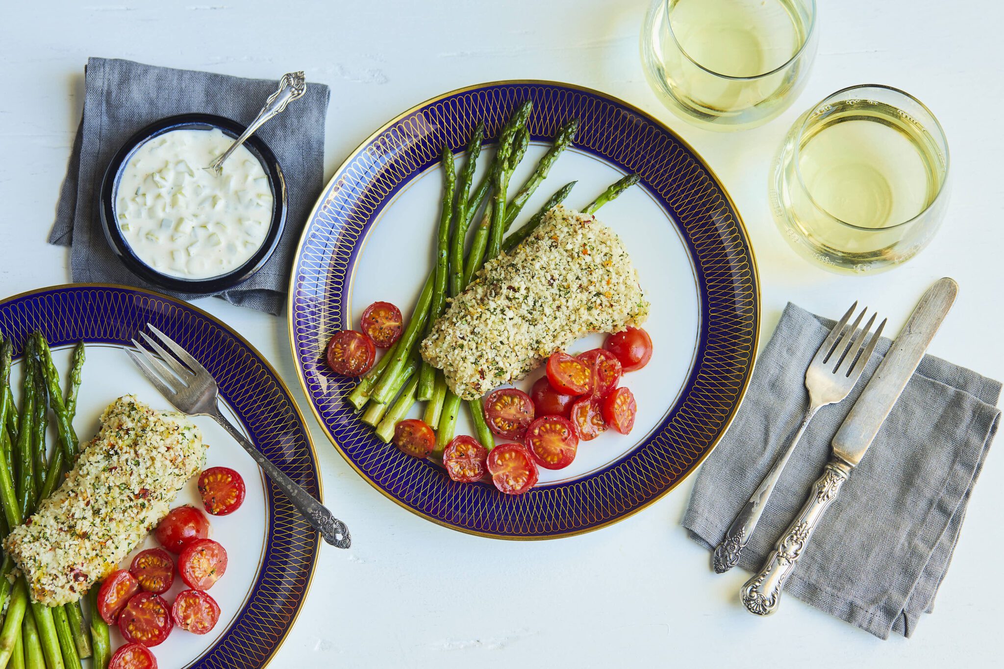 You are currently viewing Sheet Pan Supper: Panko Crusted Fish Filet with Asparagus and Tomatoes
