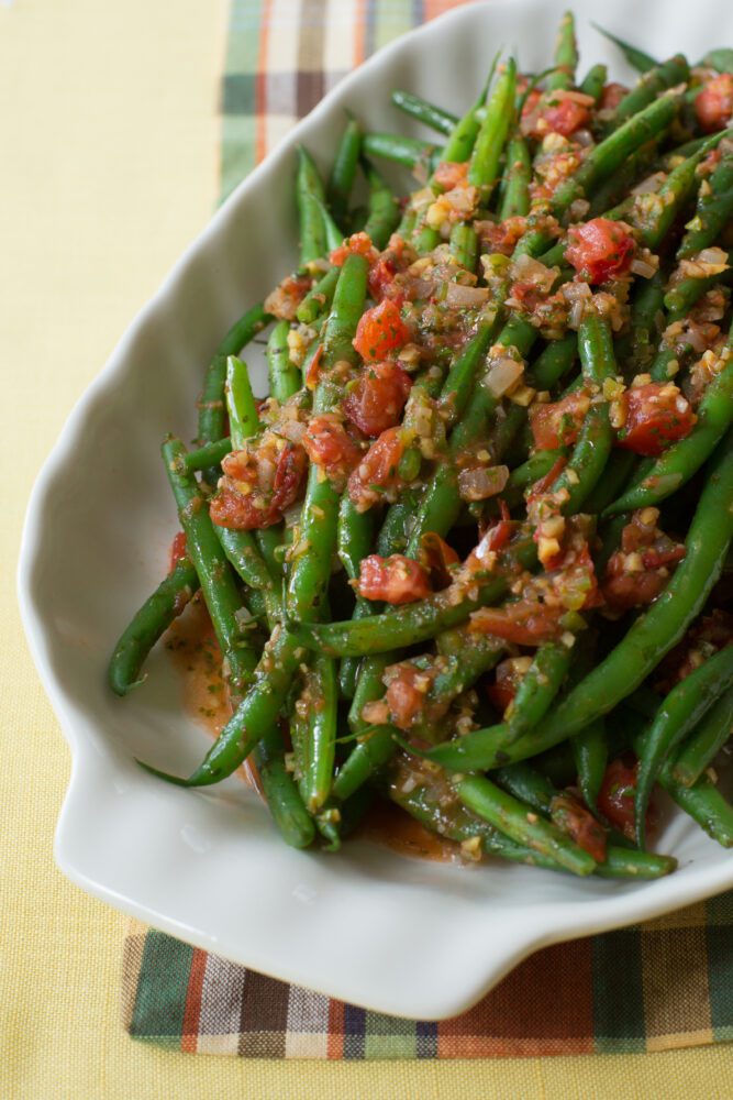 healthy side dishes including Tomato Ginger Green Beans on virginiawillis.com
