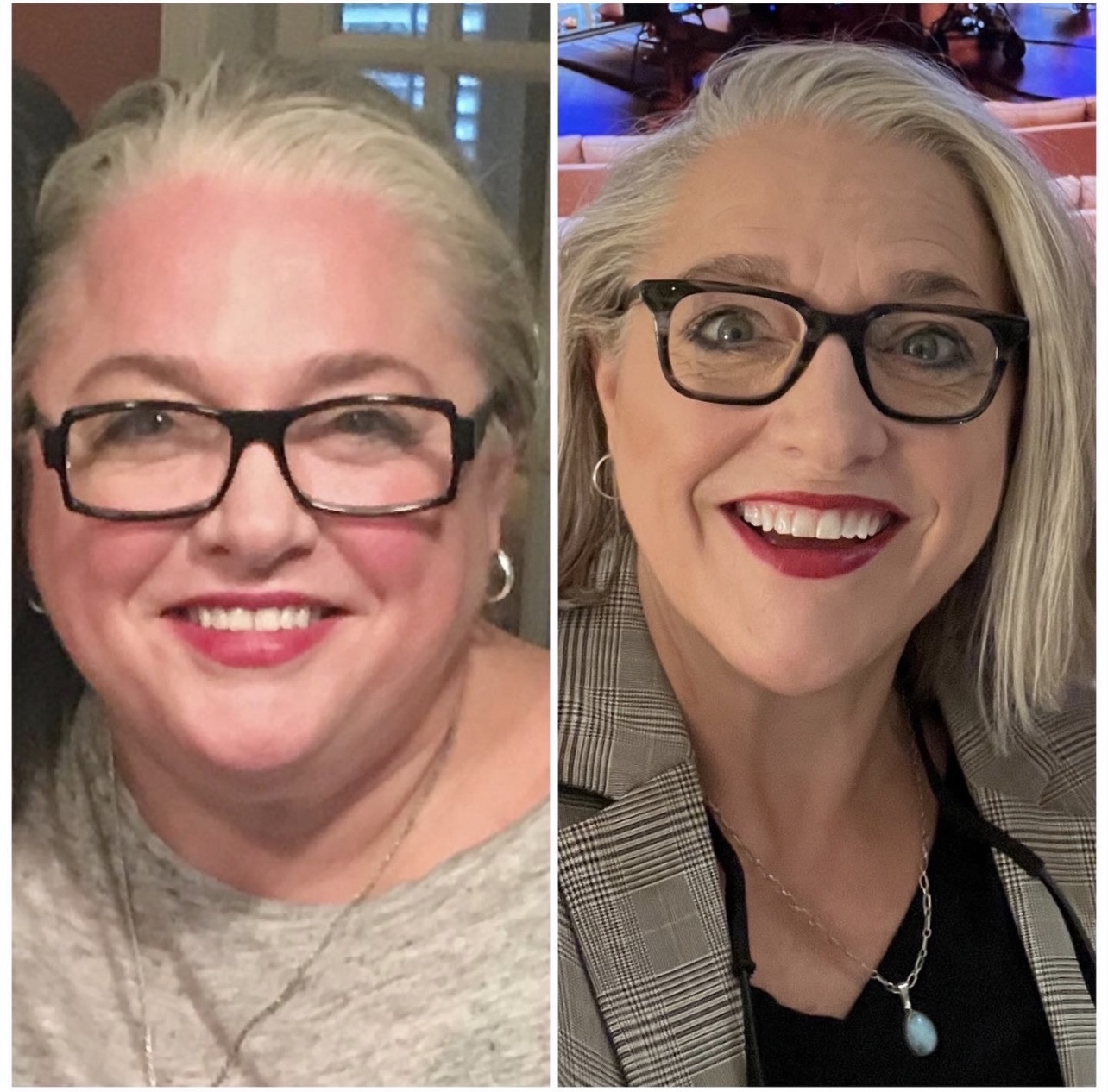 Before and After weight loss chef success story Virginia Willis
